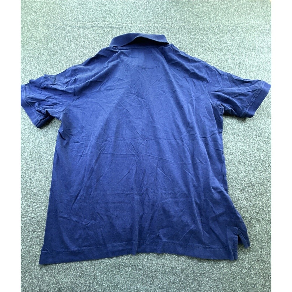 Robert Graham Polo Mens Large Navy Blue Short Sleeve Shirt‎ Lightweight Logo - Picture 9 of 11